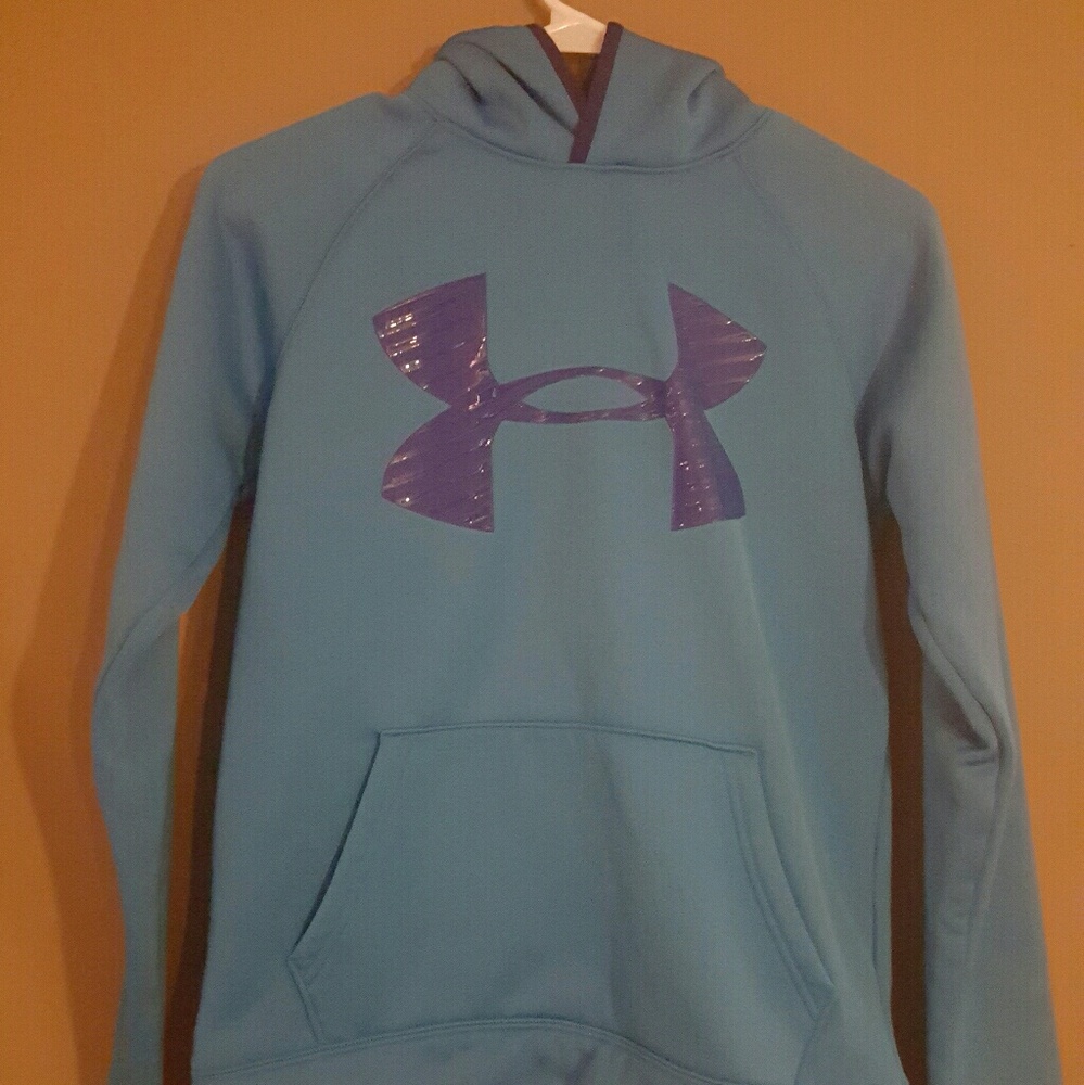 Boys. Under Armor. Light and Dark blue.